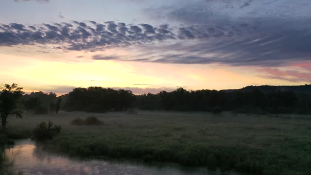 Foggy Valley Creek Sunrise
