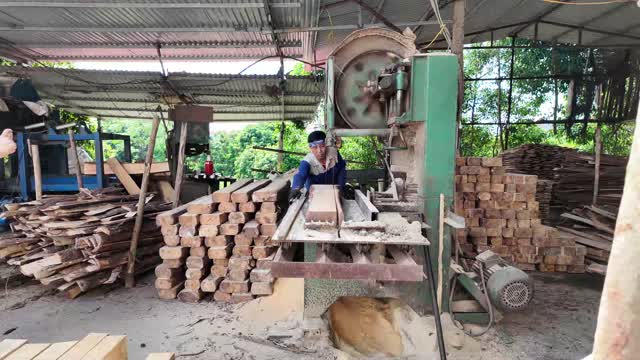 Wood Workshop Interior View