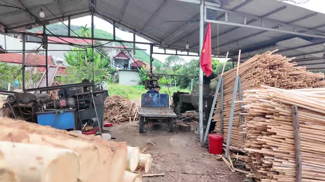 Hillside Timber Workshop View