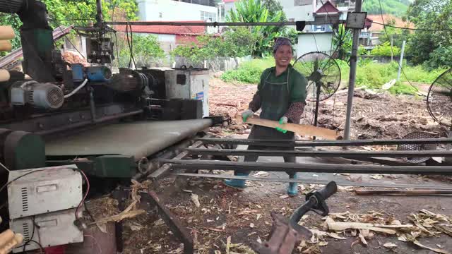 Sawmill Worker Smiling
