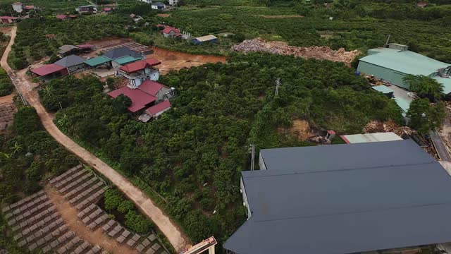 Aerial Over Sawmill Village