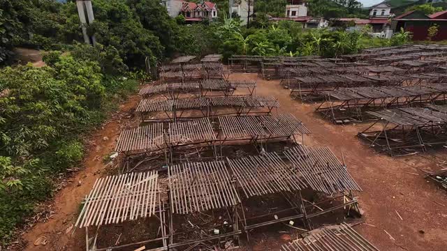Aerial Over Drying Yard