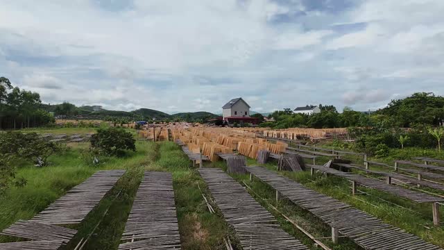 Drying Racks Stretching To Hills
