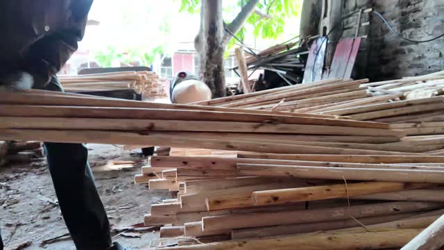 Close Up Of Peeled Sticks