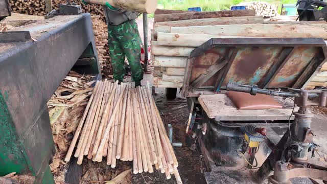 Feeding Logs For Dowels