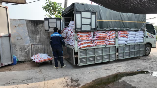 Chicken Farm Feed Storage