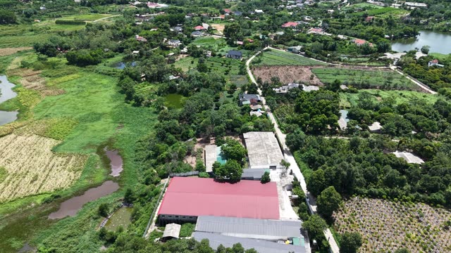 Green Countryside And Village