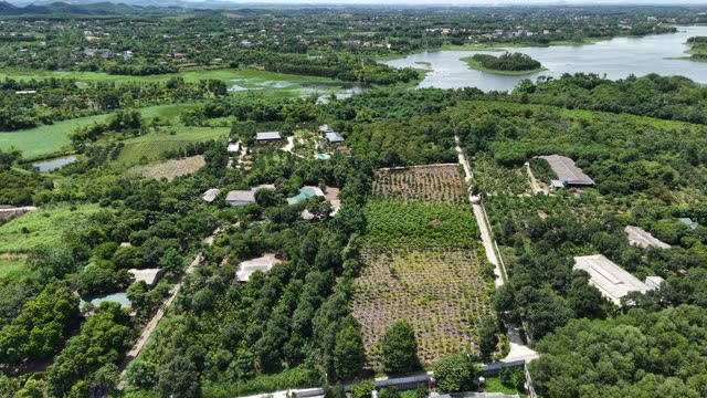 Green Countryside Beside Calm Lake