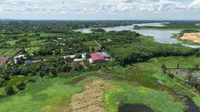 Green Wetlands And River