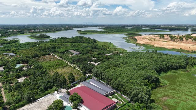 Riverside Farm And Sandbank