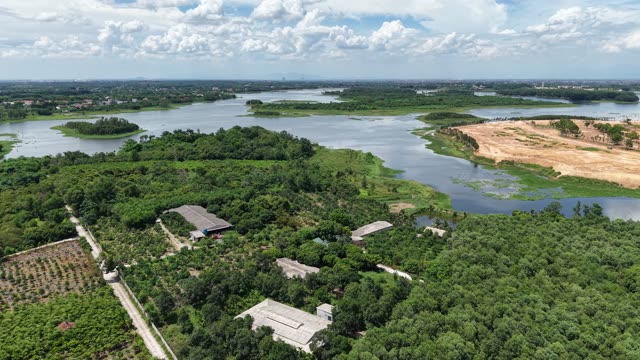 Wide River And Wetlands
