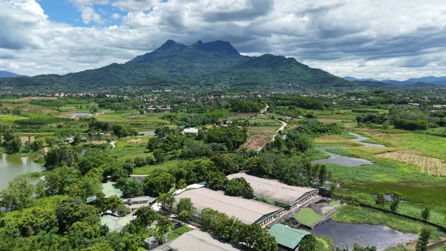 Livestock Farm And Waste Pond