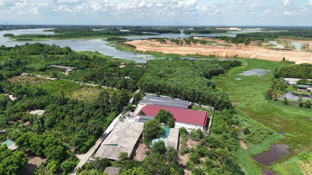 Farm By Riverside Landscape