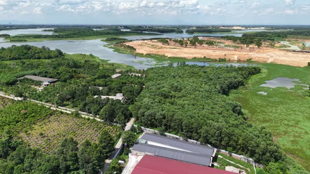 Wetlands And River Panorama