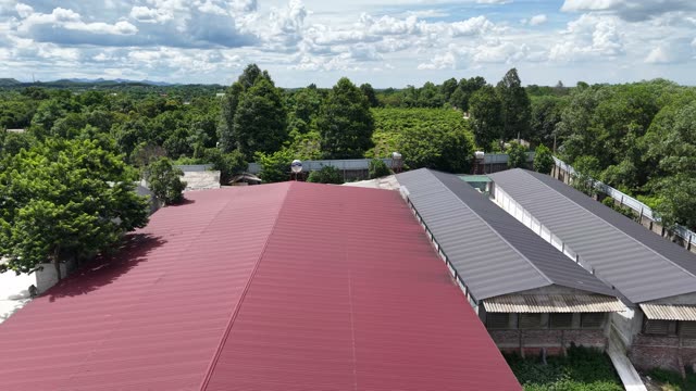 Farm Barns In Wide Countryside