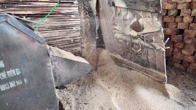 Sawdust Discharge At Sawmill