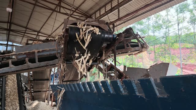 Factory Silo Chip Loading