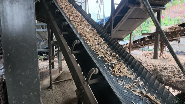 Factory Silo Chip Loading