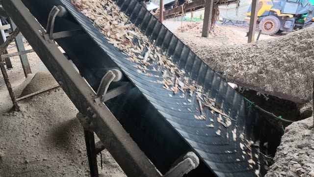 Factory Silo Chip Loading