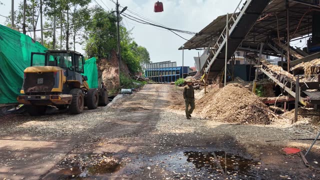 Man Walking By Timber Yard Road