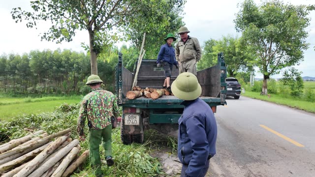 Team Loading Cargo Truck