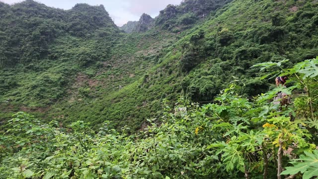 Mountain Slope With Distant Figure