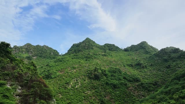Green Mountain Ridge Under Blue Sky