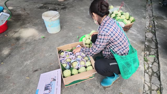 Man Adjusting Motorbike Near Baskets