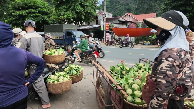 Motorbike Basket At Roadside Market