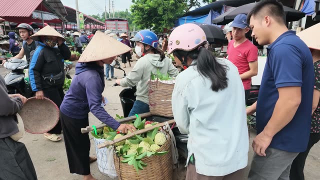 Cart Of Custard Apples At Market