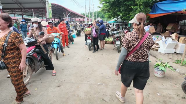 Vendors At Busy Street Market