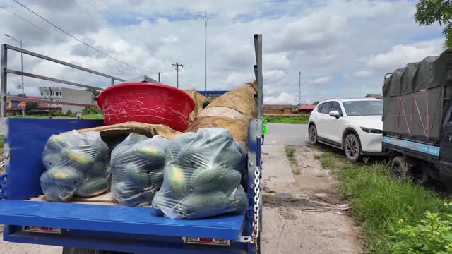 Produce Truck By Roadside