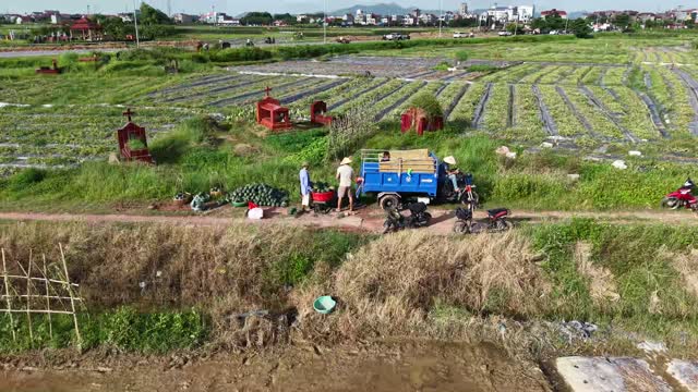 Loading Trike Beside Fields