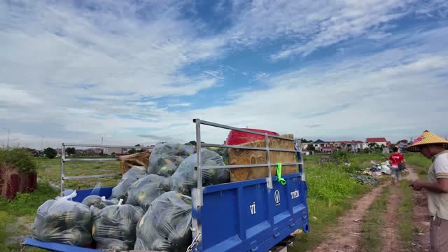 Cargo Trike Loaded With Watermelon Bags