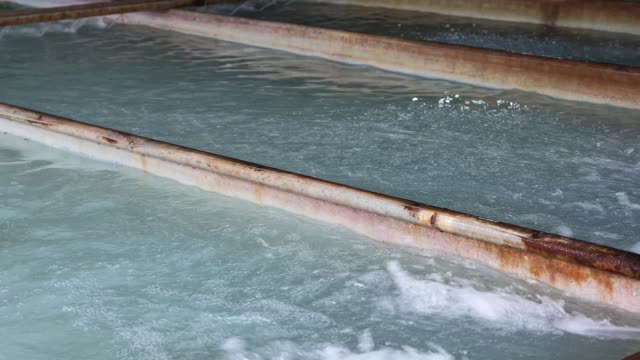 Water Rushing Through Wash Channels