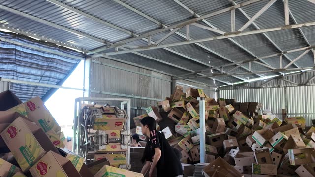 Piles Of Stacked Empty Boxes