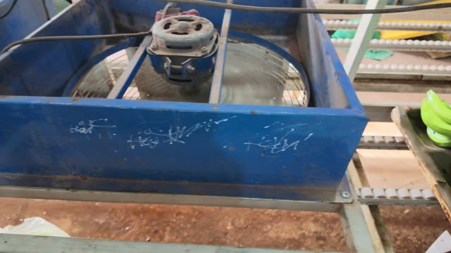 Fan Cooling Warehouse Packing Area