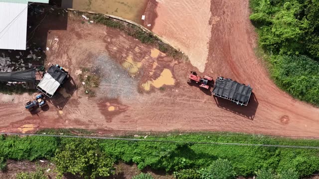 Farm Loading Yard Aerial