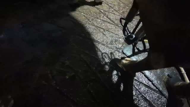 Milking Gear On Wet Floor