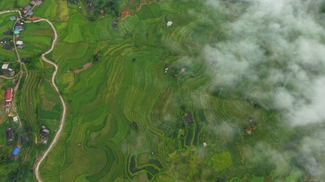 Mountain Valley With Winding River Road