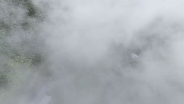 Dense Fog Over Mountain Valley