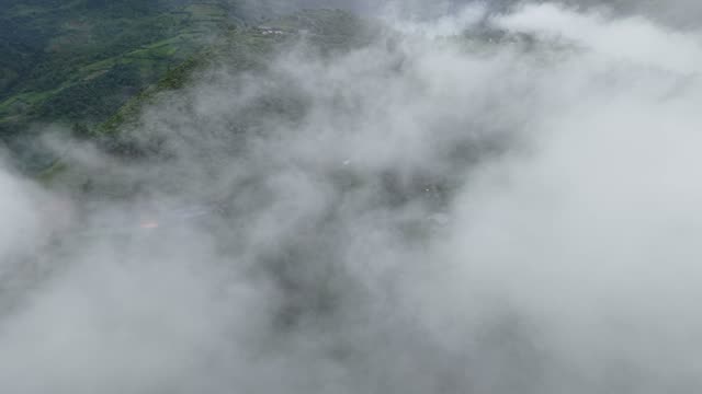 Thick Fog Over Mountain Road