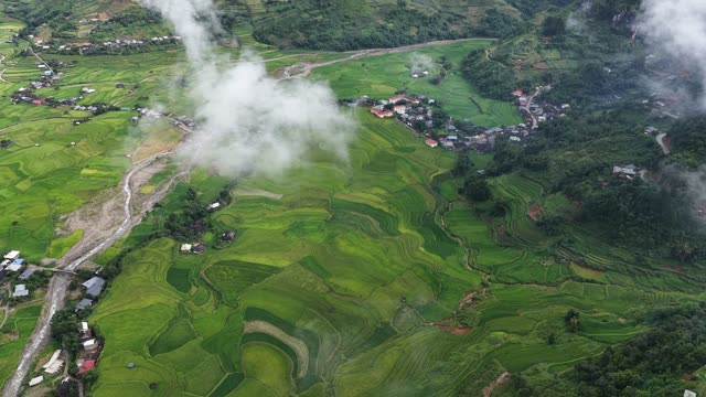River And Village Among Terraces