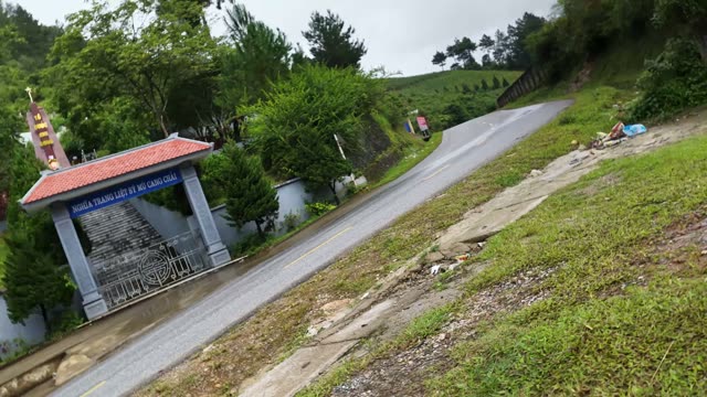 Mountain Road Beside Memorial Gate
