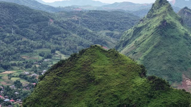 Field Patches On Green Mountainside