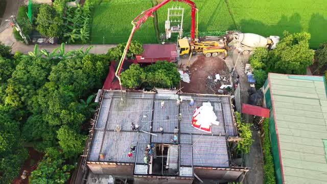 Overhead Village Rooftop Slab