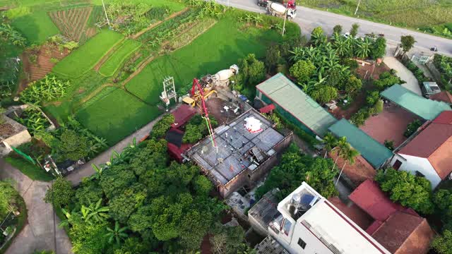 Aerial View Village Build Site