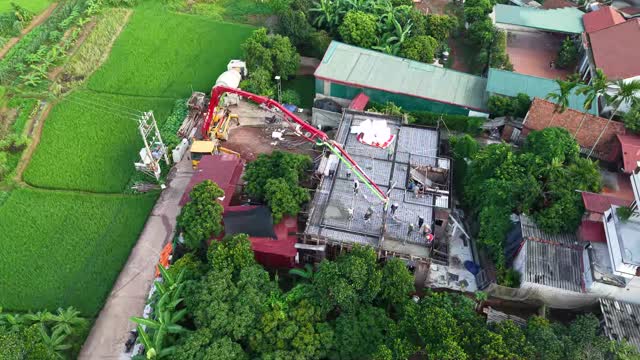 Building Site Beside Rice Fields