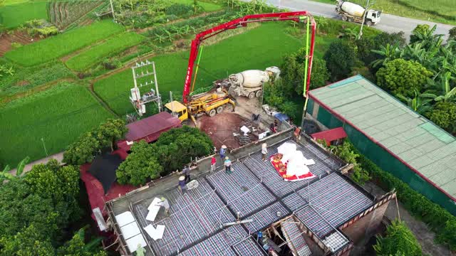 Aerial House Deck And Paddies
