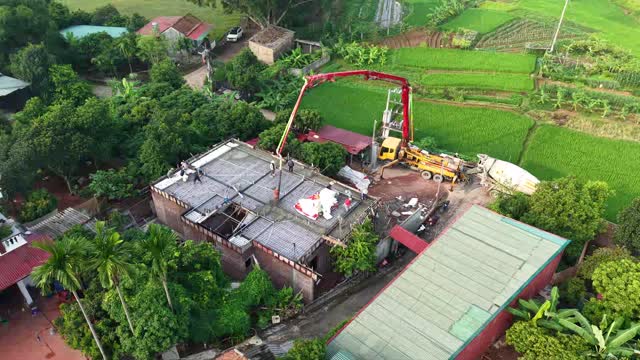 Drone Overview House Build Paddies